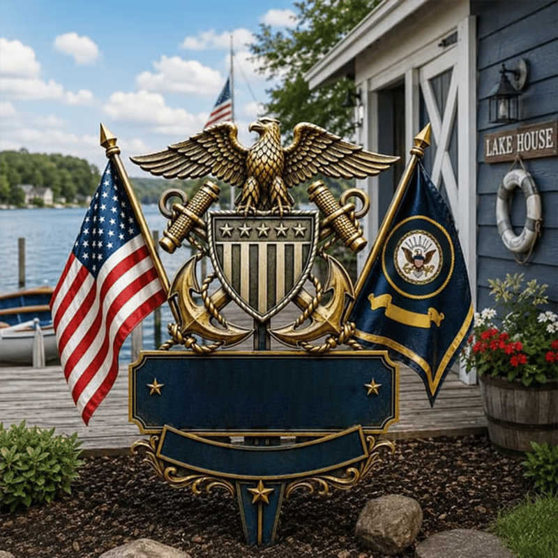 US Military Branch Tribute Garden Stake Collection