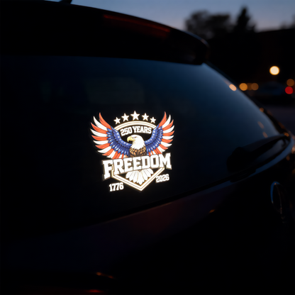 God Bless America 2026 Glow-in-the-Dark Patriotic Decal