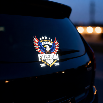 God Bless America 2026 Glow-in-the-Dark Patriotic Decal