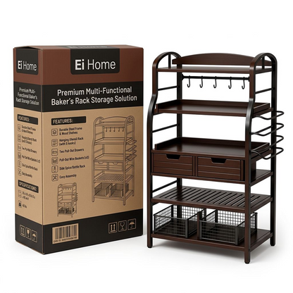 Multi-Functional Kitchen Storage Rack