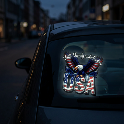 God Bless America 2026 Glow-in-the-Dark Patriotic Decal
