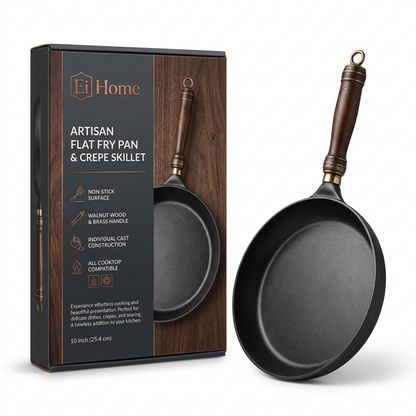 Artisan Flat Fry Pan & Crepe Skillet