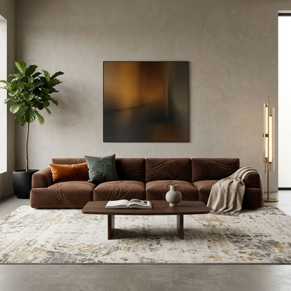 Velvet Modular Sofa - 4 Seater