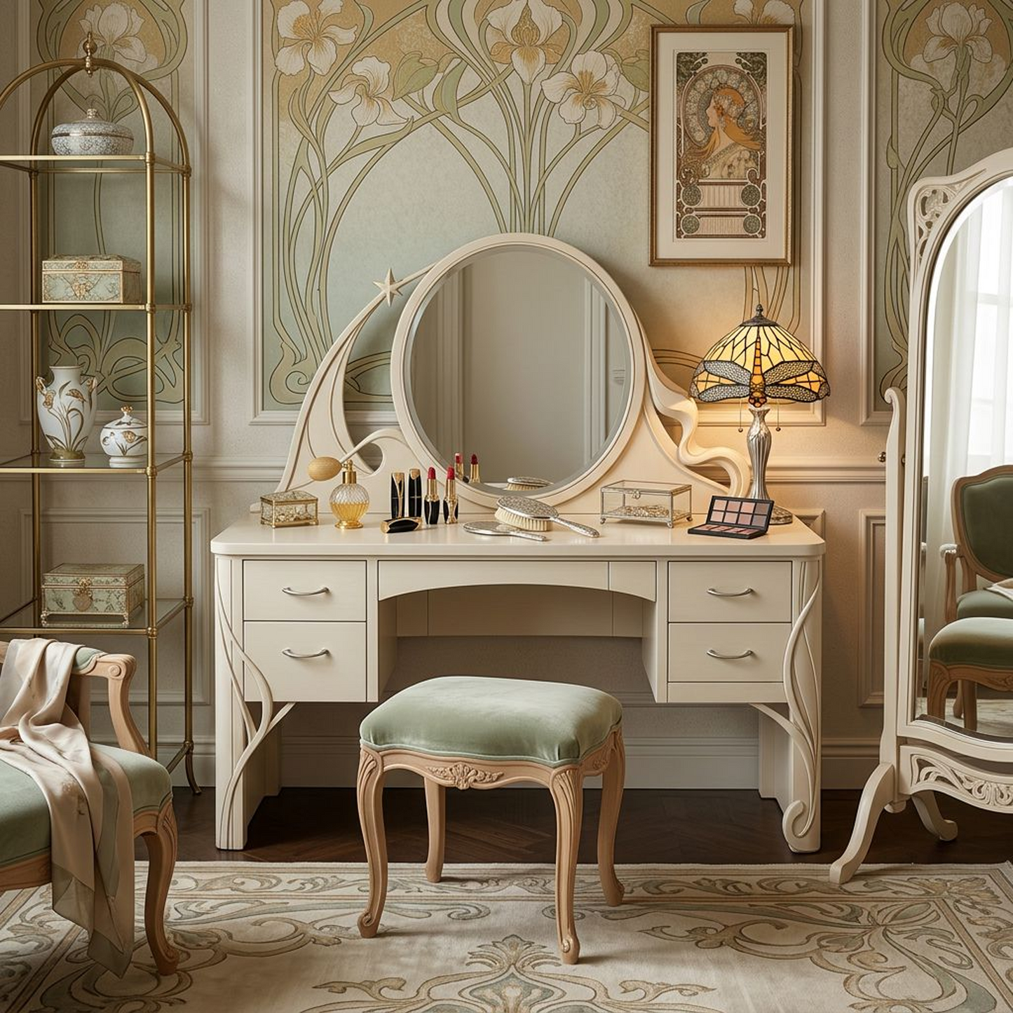 Art Nouveau Dressing Table