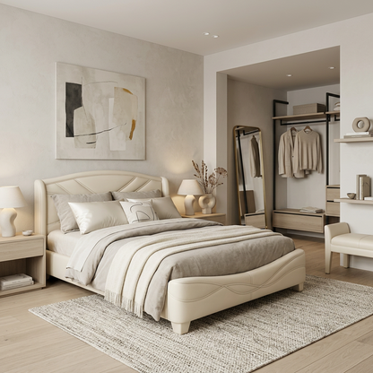 Premium Upholstered Queen Bed Frame