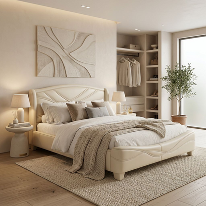 Premium Upholstered Queen Bed Frame