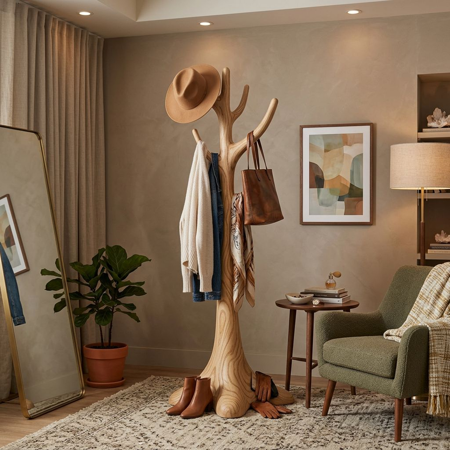 Arbor Solid Wood Coat Rack