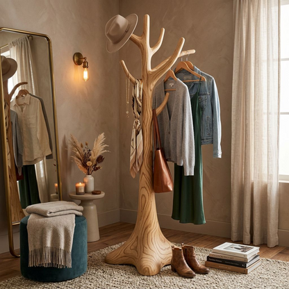 Arbor Solid Wood Coat Rack