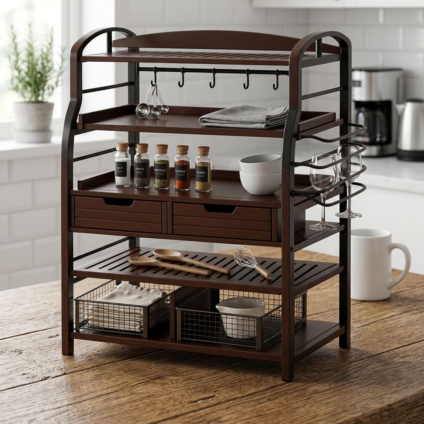 Multi-Functional Kitchen Storage Rack