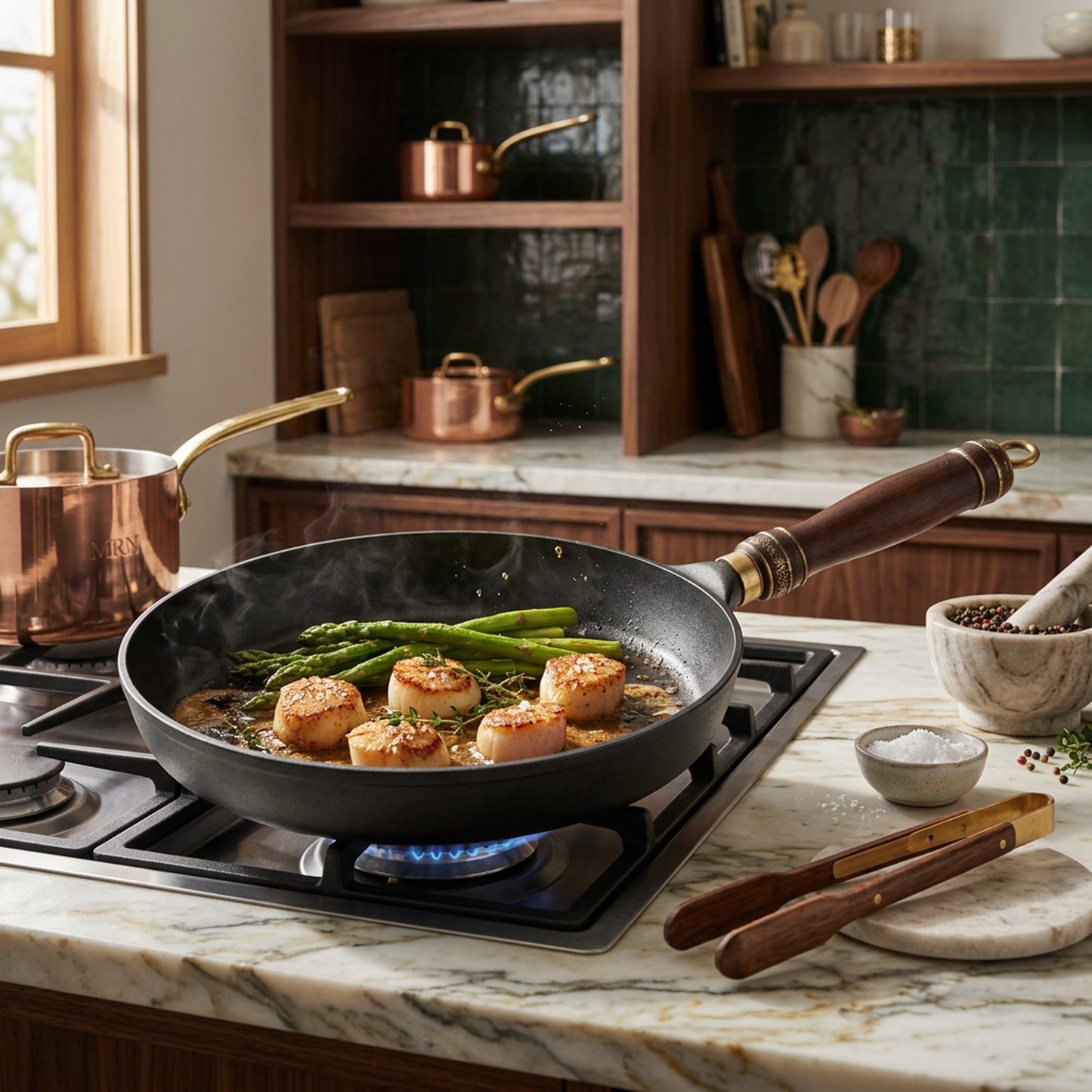 Artisan Flat Fry Pan & Crepe Skillet