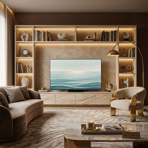 Sculpted Elegance TV Console