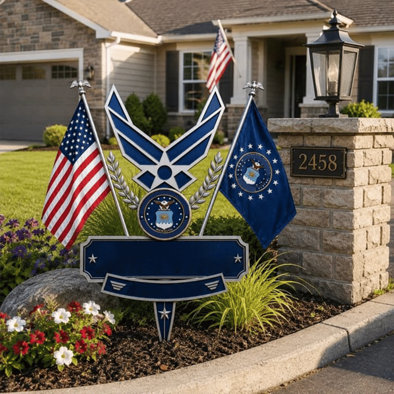 US Military Branch Tribute Garden Stake Collection