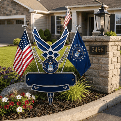 US Military Branch Tribute Garden Stake Collection