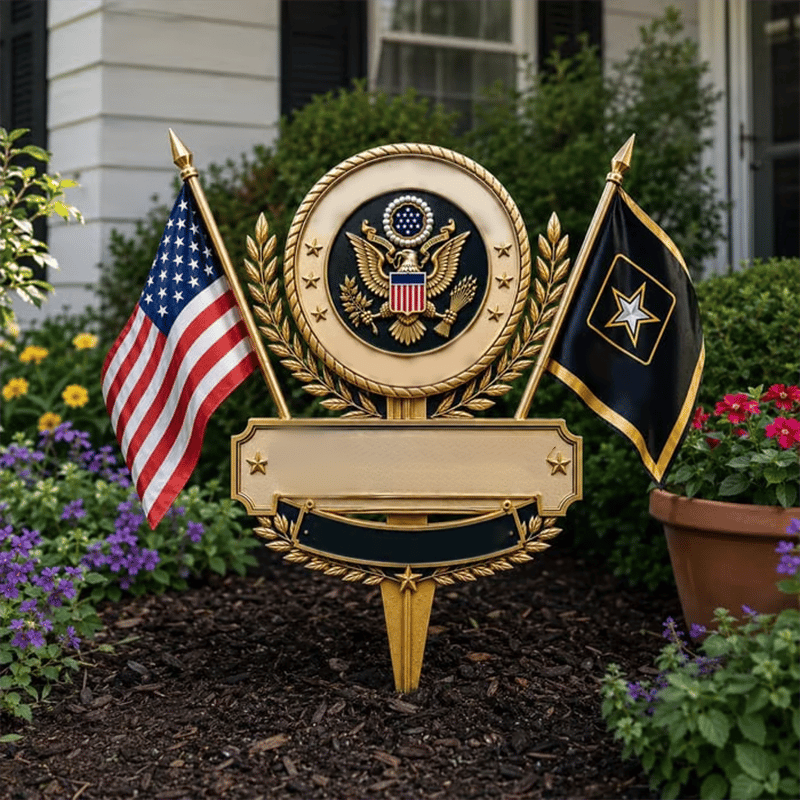 US Military Branch Tribute Garden Stake Collection