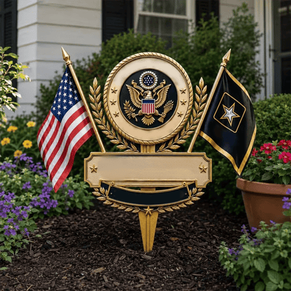 US Military Branch Tribute Garden Stake Collection